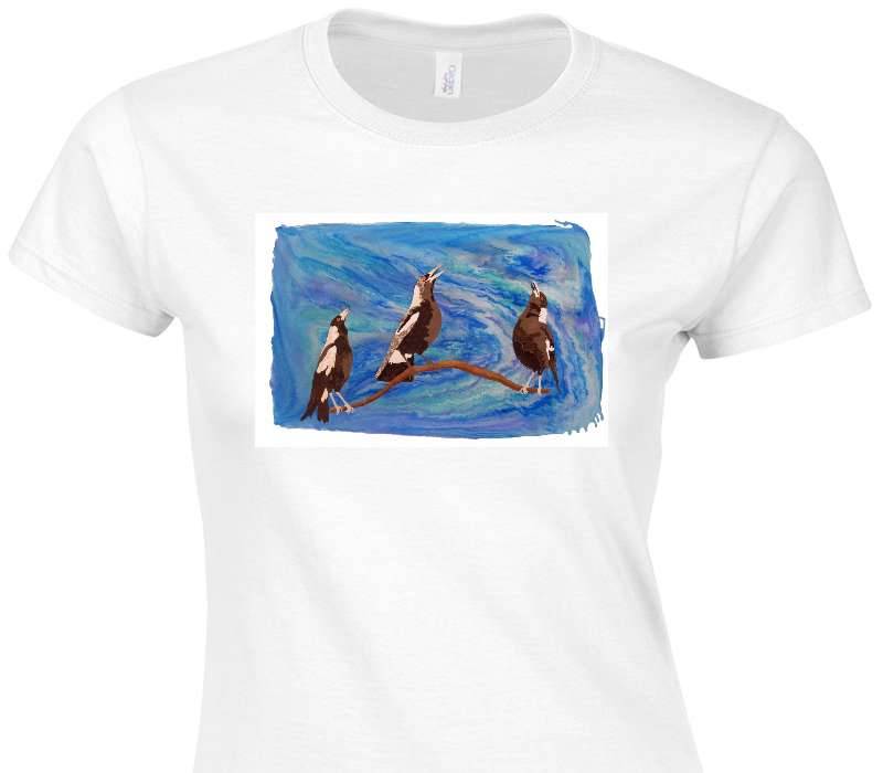 Custom Womens Soft Style 100% Cotton White T-Shirt