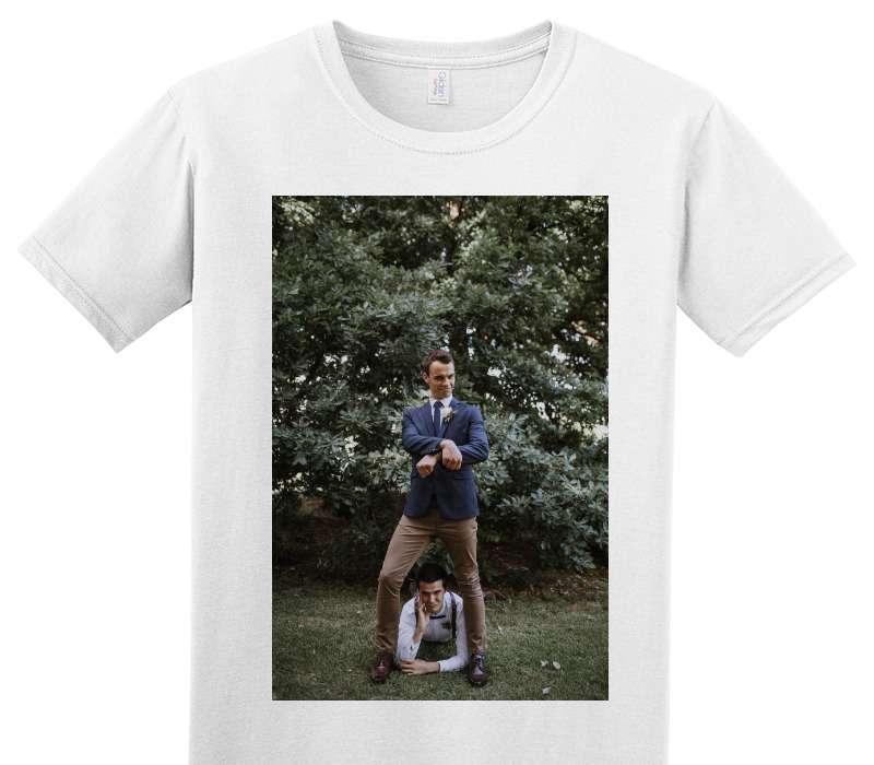 Custom Adult Soft Style 100% Cotton White T-Shirt