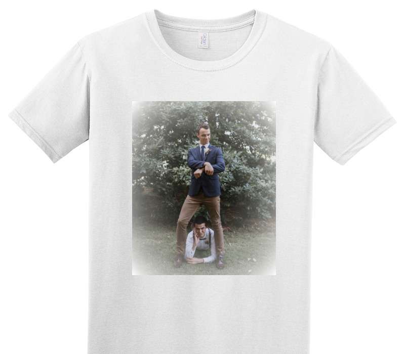 Custom Adult Soft Style 100% Cotton White T-Shirt