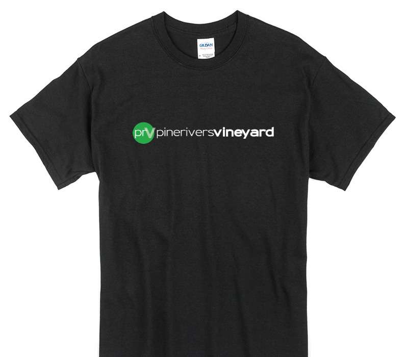 Custom Gildan 100% Cotton Black T-Shirt