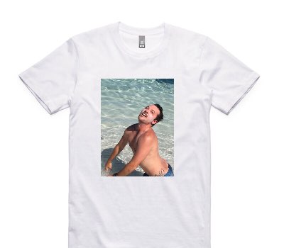 Custom AS Colour 100% Cotton White T-Shirt