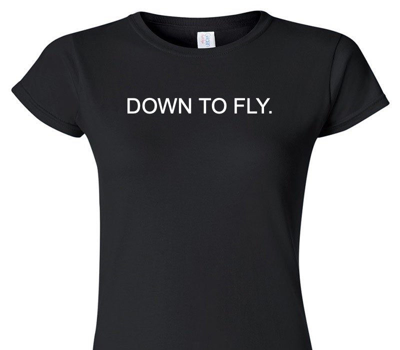 Custom Womens Soft Style 100% Cotton Black T-Shirt