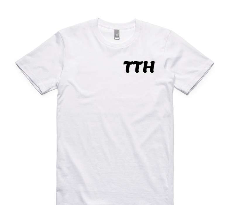 Custom AS Colour 100% Cotton White T-Shirt