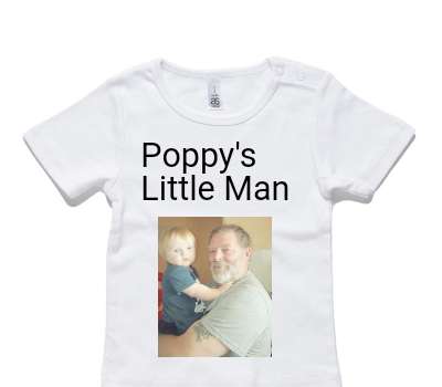 Custom AS Colour White Baby T-Shirt
