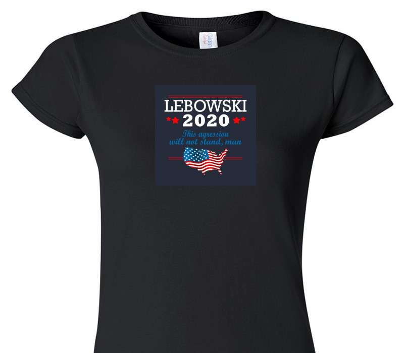 Custom Womens Soft Style 100% Cotton Black T-Shirt