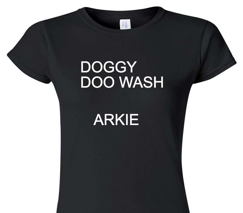 Custom Womens Soft Style 100% Cotton Black T-Shirt
