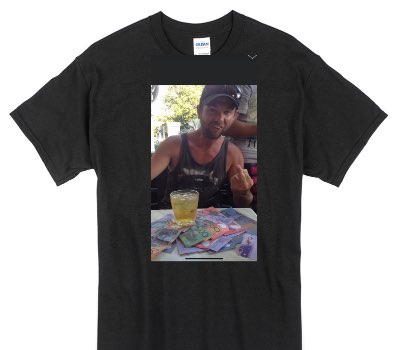 Custom Gildan 100% Cotton Black T-Shirt