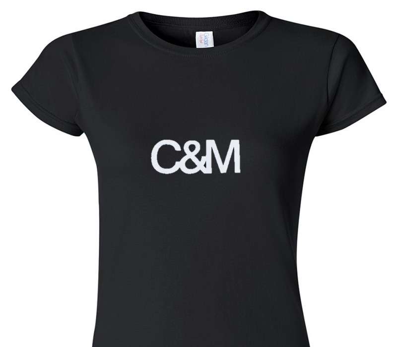 Custom Womens Soft Style 100% Cotton Black T-Shirt