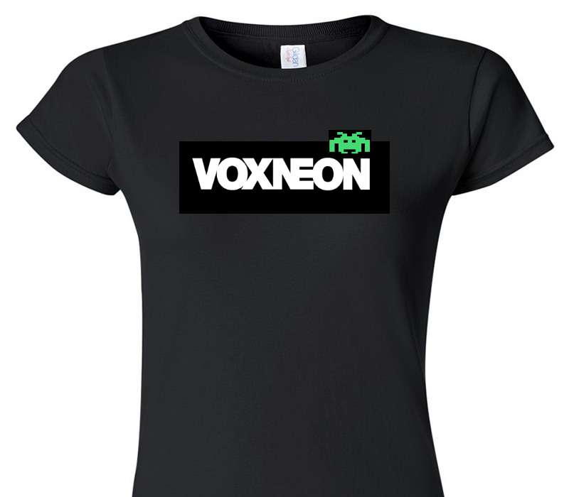Custom Womens Soft Style 100% Cotton Black T-Shirt