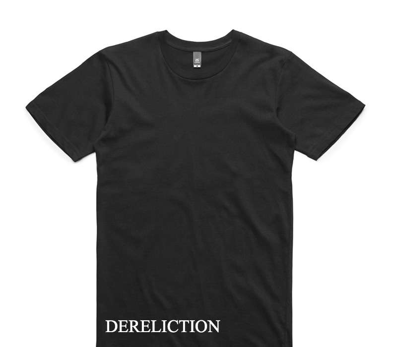 Custom AS Colour 100% Cotton Black T-Shirt