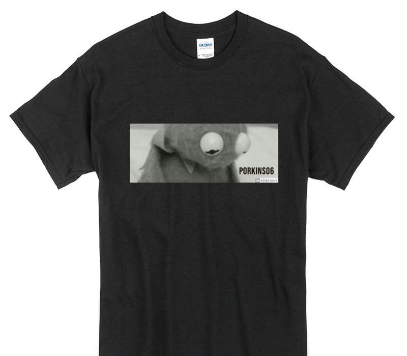 Custom Gildan 100% Cotton Black T-Shirt