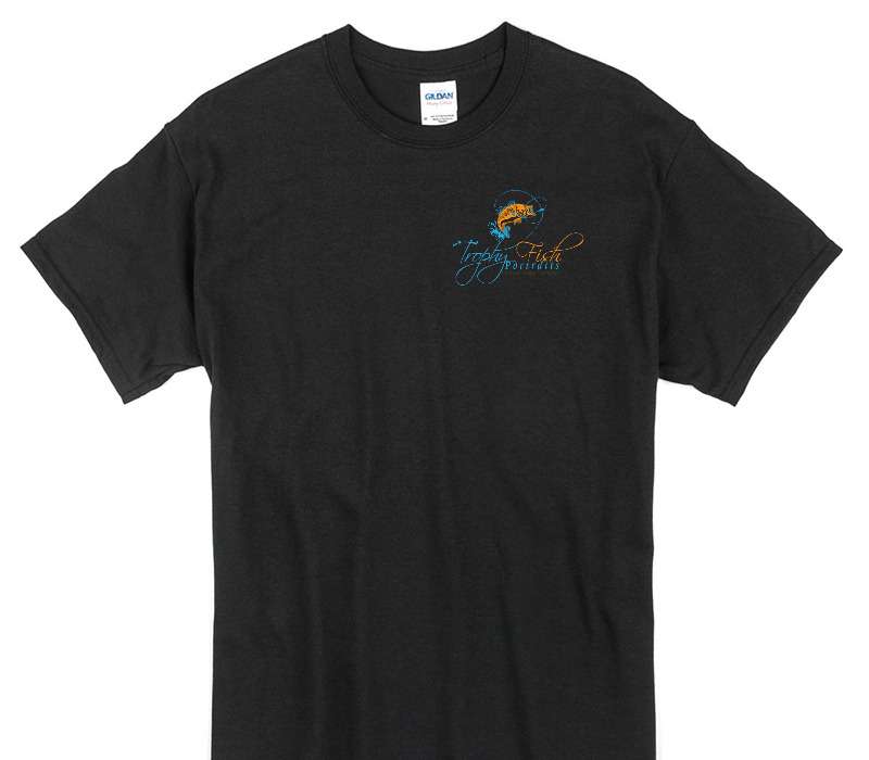 Custom Gildan 100% Cotton Black T-Shirt