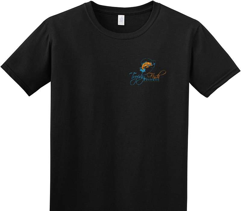 Custom Adult Soft Style 100% Cotton Black T-Shirt