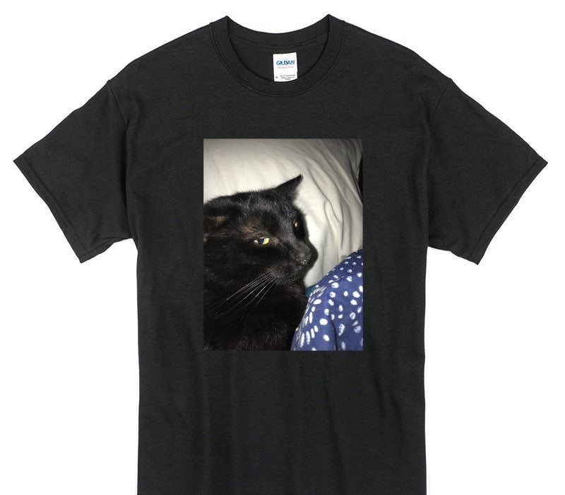 Custom Gildan 100% Cotton Black T-Shirt