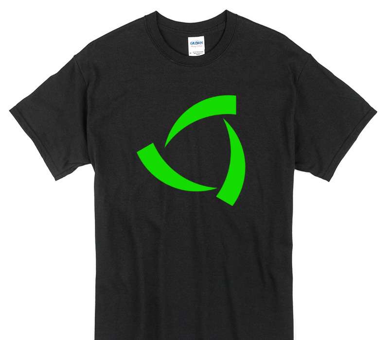 Custom Gildan 100% Cotton Black T-Shirt