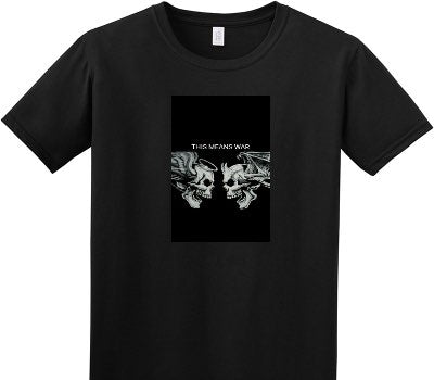 Custom Adult Soft Style 100% Cotton Black T-Shirt