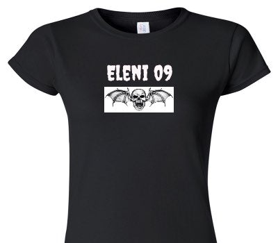 Custom Womens Soft Style 100% Cotton Black T-Shirt