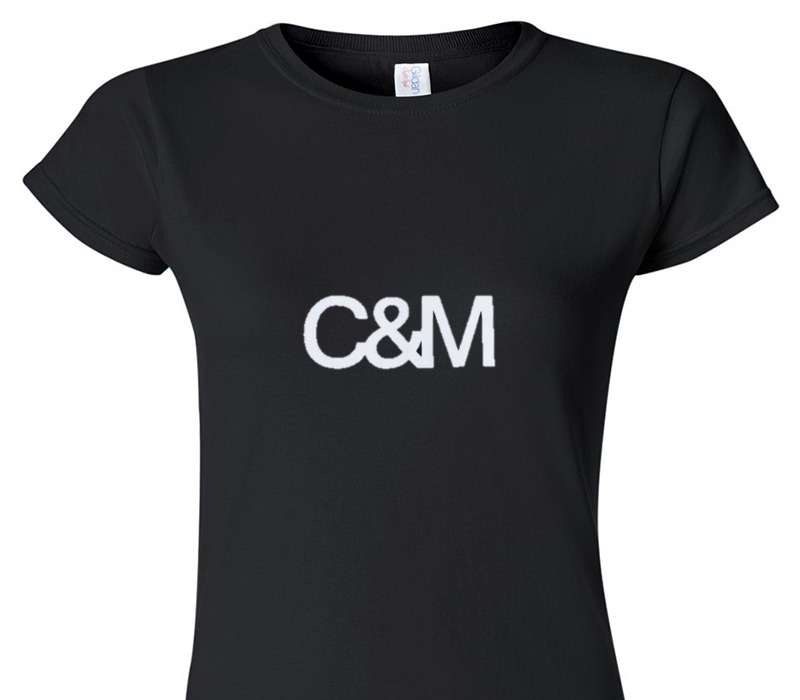 Custom Womens Soft Style 100% Cotton Black T-Shirt