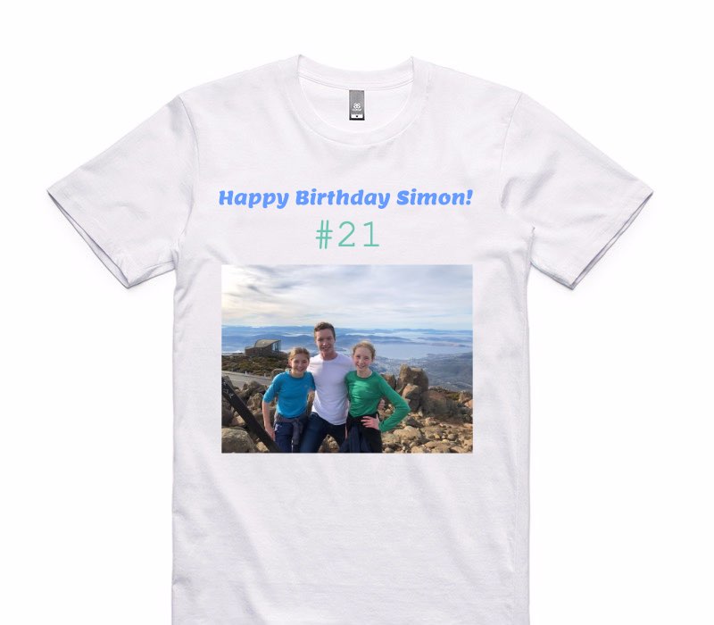 Custom AS Colour 100% Cotton White T-Shirt