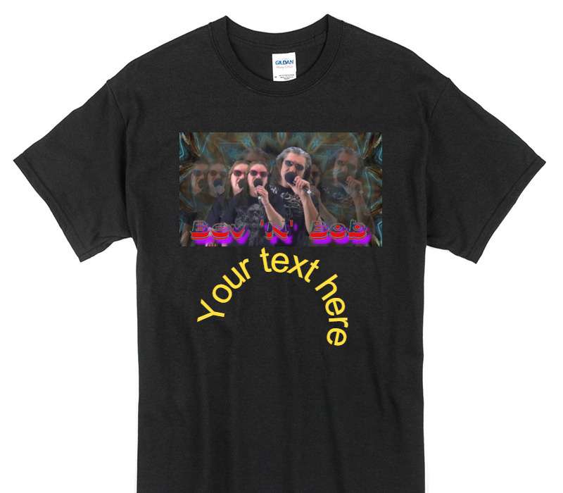 Custom Gildan 100% Cotton Black T-Shirt