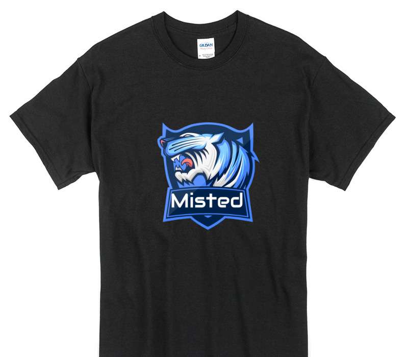 Custom Gildan 100% Cotton Black T-Shirt