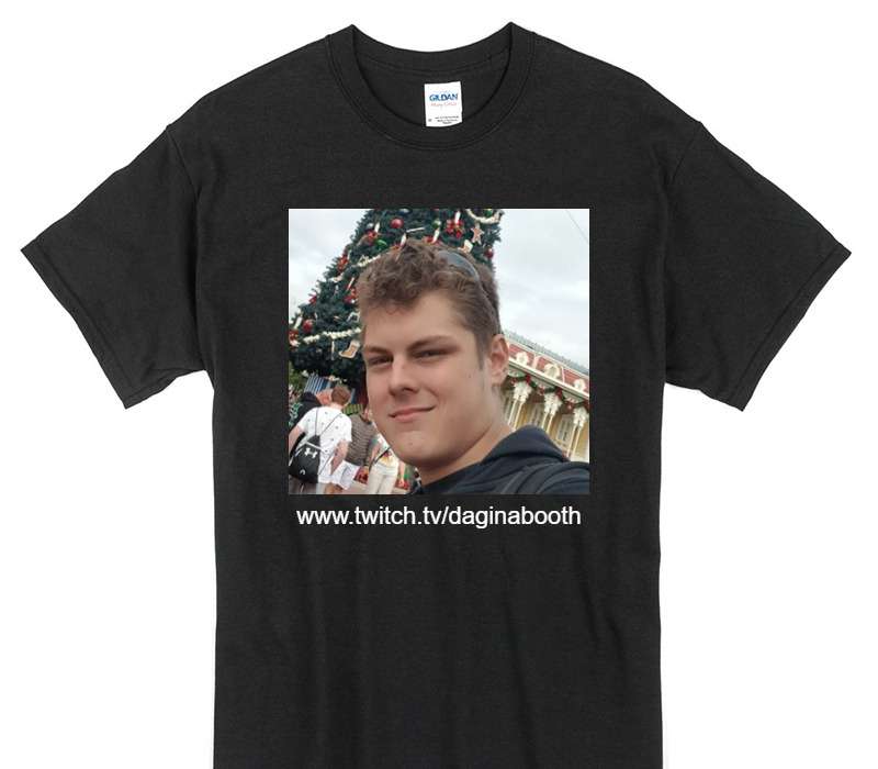 Custom Gildan 100% Cotton Black T-Shirt