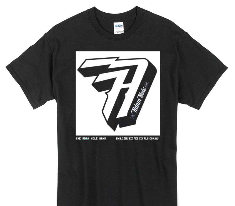 Custom Gildan 100% Cotton Black T-Shirt