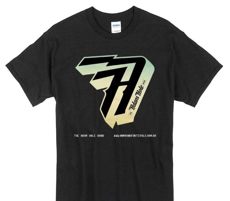 Custom Gildan 100% Cotton Black T-Shirt