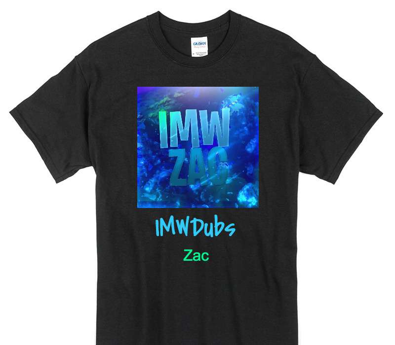 Custom Gildan 100% Cotton Black T-Shirt