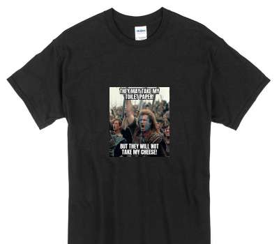 Custom Gildan 100% Cotton Black T-Shirt
