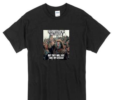 Custom Gildan 100% Cotton Black T-Shirt