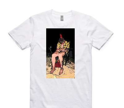 Custom AS Colour 100% Cotton White T-Shirt