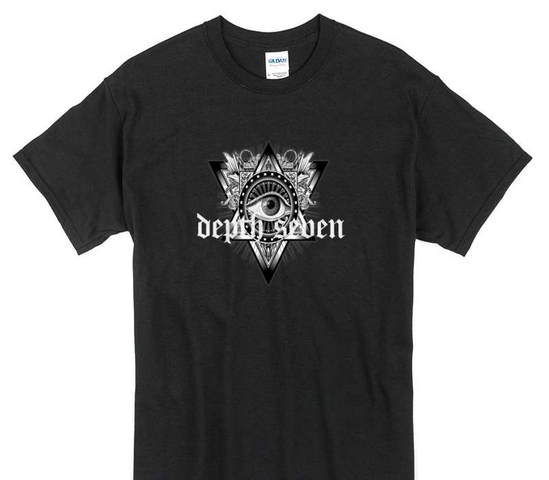 Custom Gildan 100% Cotton Black T-Shirt