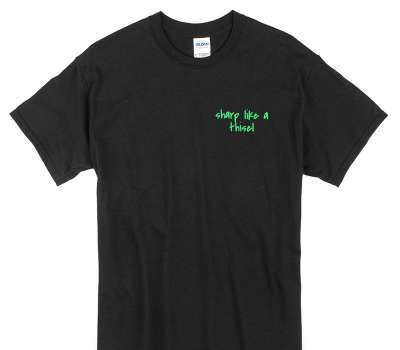 Custom Gildan 100% Cotton Black T-Shirt