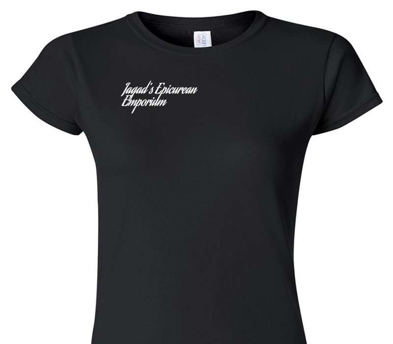 Custom Womens Soft Style 100% Cotton Black T-Shirt
