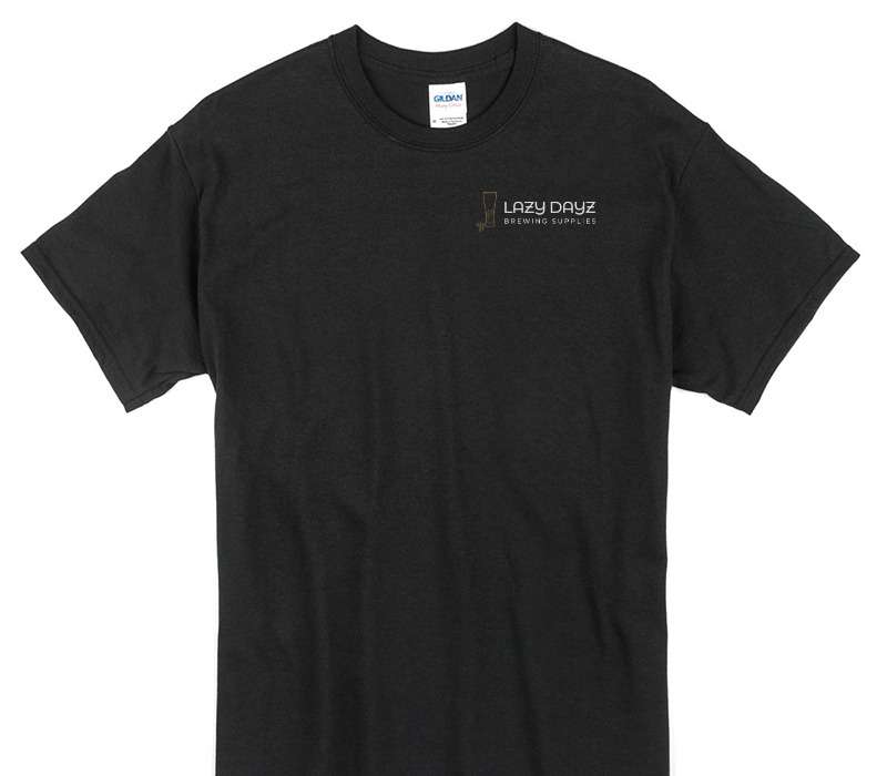 Custom Gildan 100% Cotton Black T-Shirt