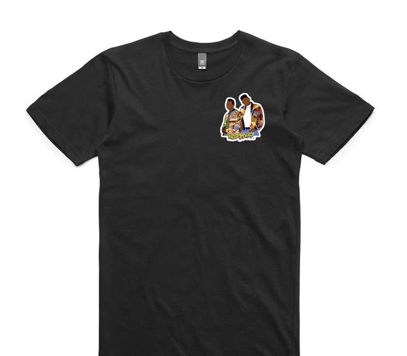 Custom AS Colour 100% Cotton Black T-Shirt