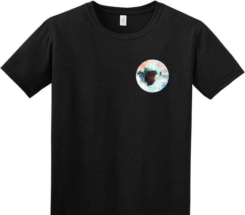 Custom Adult Soft Style 100% Cotton Black T-Shirt