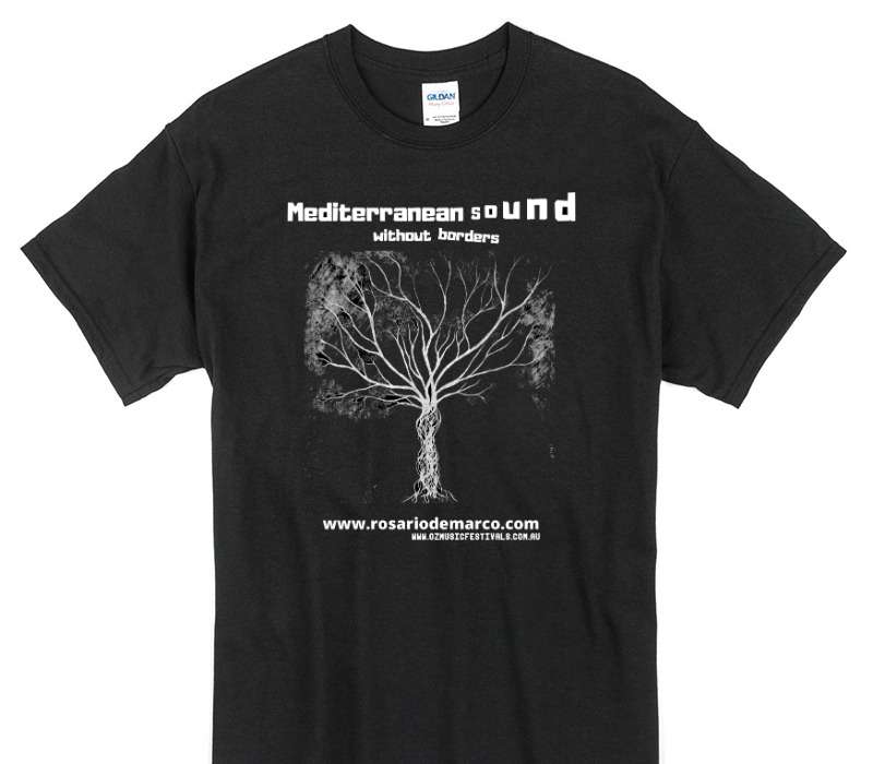 Custom Gildan 100% Cotton Black T-Shirt