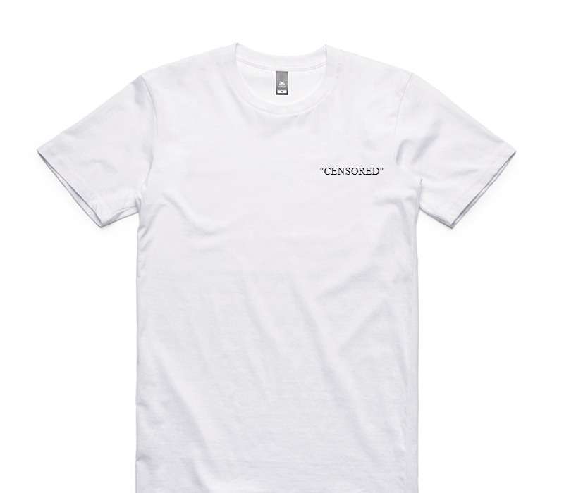 Custom AS Colour 100% Cotton White T-Shirt