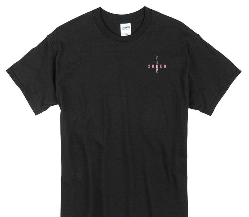 Custom Gildan 100% Cotton Black T-Shirt