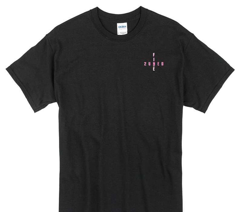 Custom Gildan 100% Cotton Black T-Shirt
