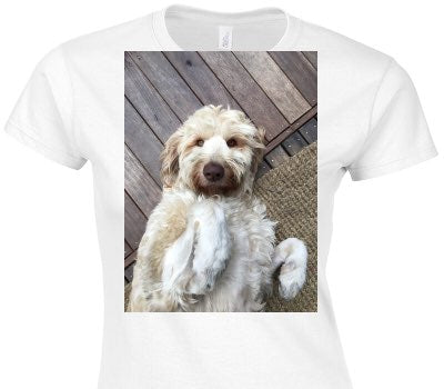Custom Womens Soft Style 100% Cotton White T-Shirt
