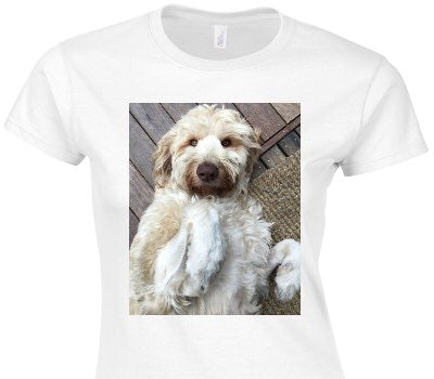 Custom Womens Soft Style 100% Cotton White T-Shirt