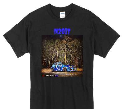 Custom Gildan 100% Cotton Black T-Shirt