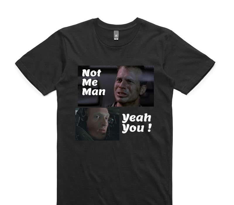 Custom AS Colour 100% Cotton Black T-Shirt