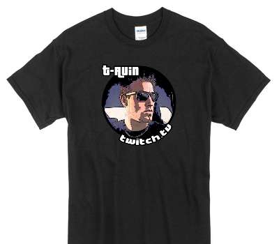 Custom Gildan 100% Cotton Black T-Shirt