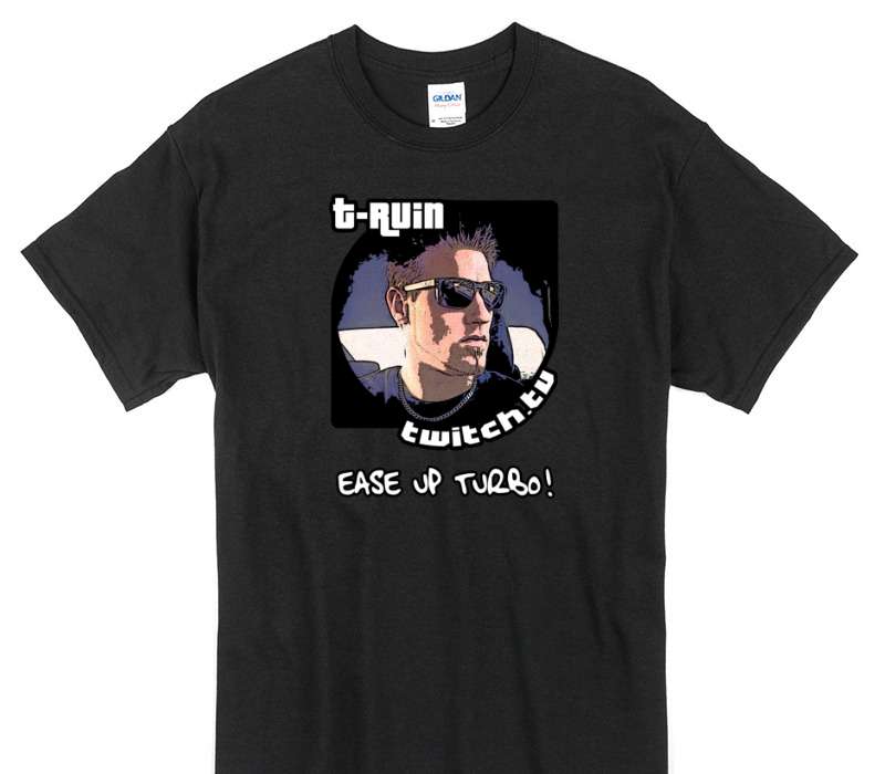 Custom Gildan 100% Cotton Black T-Shirt