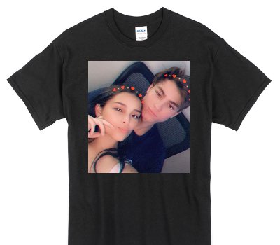 Custom Gildan 100% Cotton Black T-Shirt