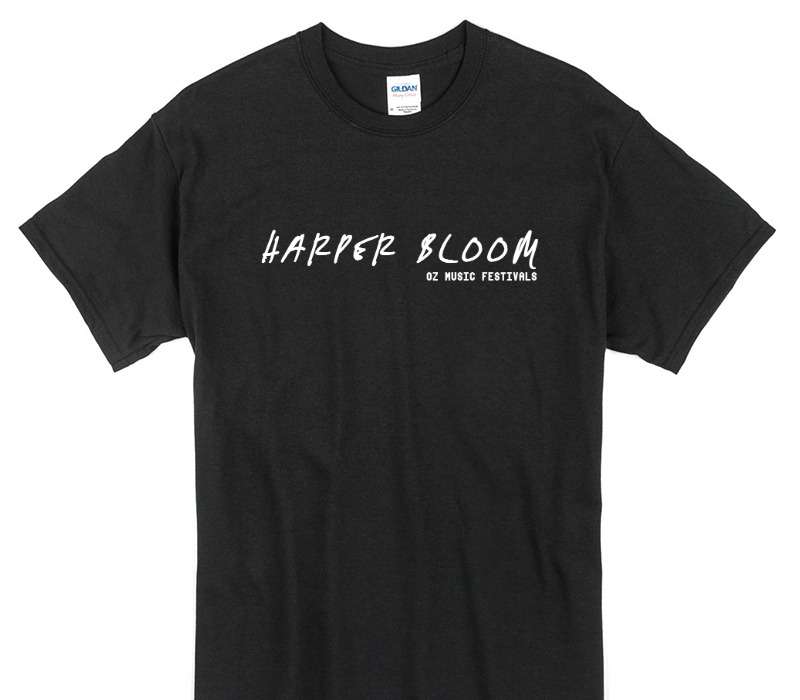 Custom Gildan 100% Cotton Black T-Shirt